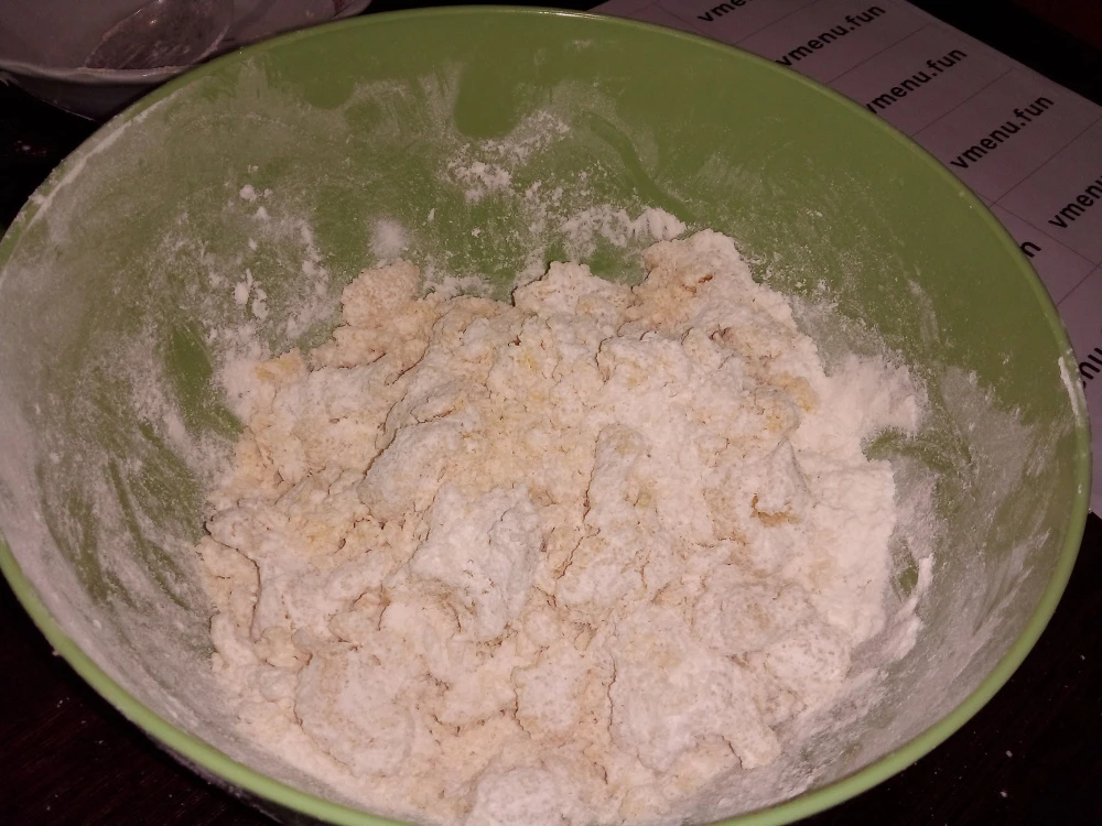 Добавление муки в начинку