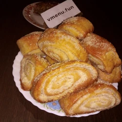 Кята из теста на ряженке