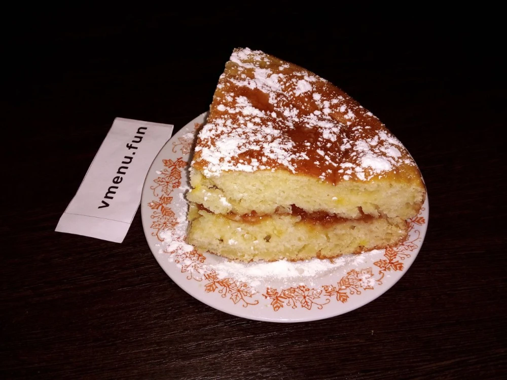 Лимонный пирог а-ля бисквит на кефире