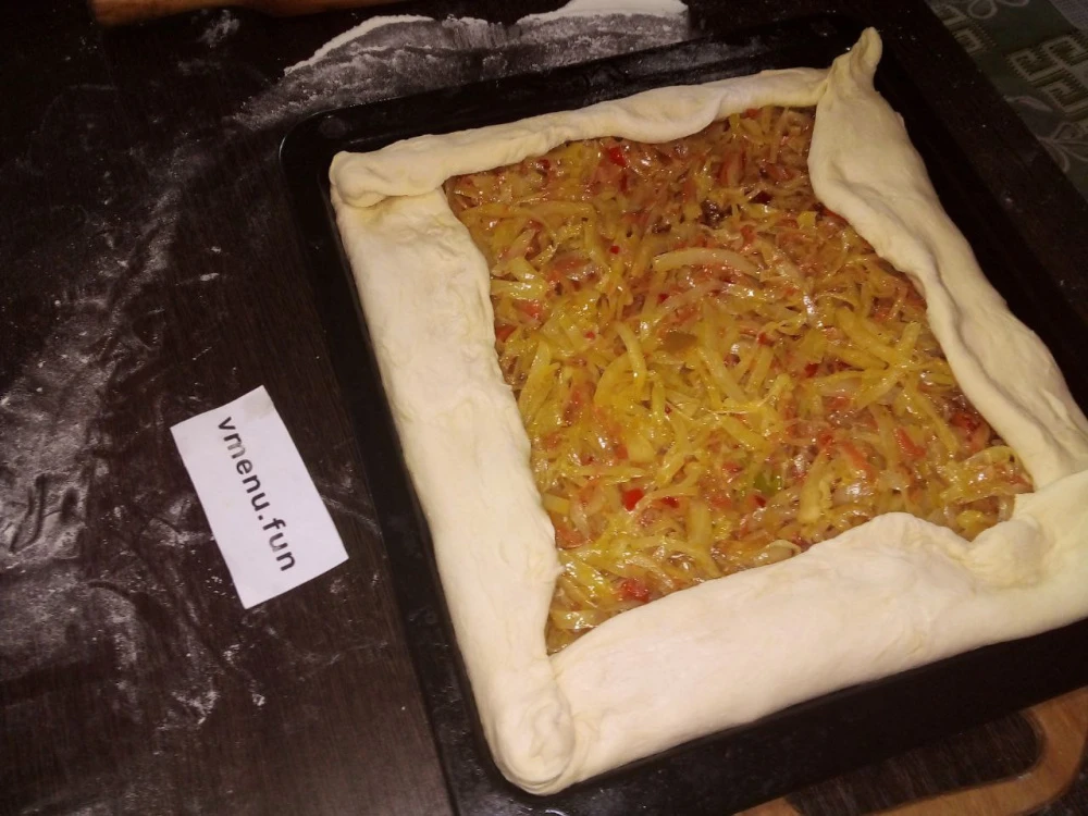 Загиб краёв лепёшки