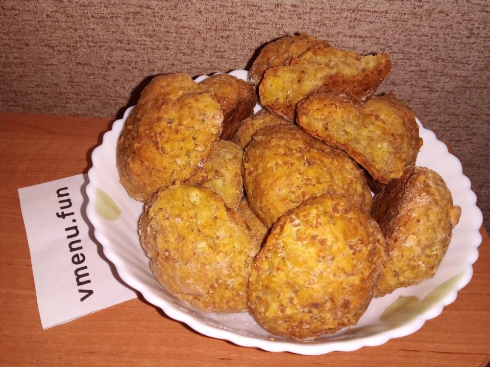 Солёные печенюшки из картофельного теста, а-ля драники запечённые в духовке