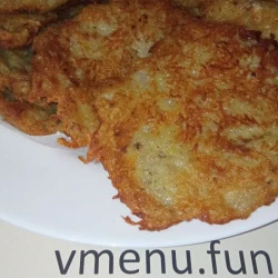 Драники из шампиньонов с картофелем
