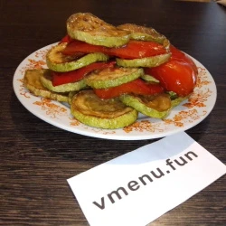 Микс из кабачков с болгарским перцем