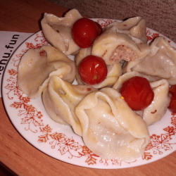  Пельмени с фасолью и грецкими орехами