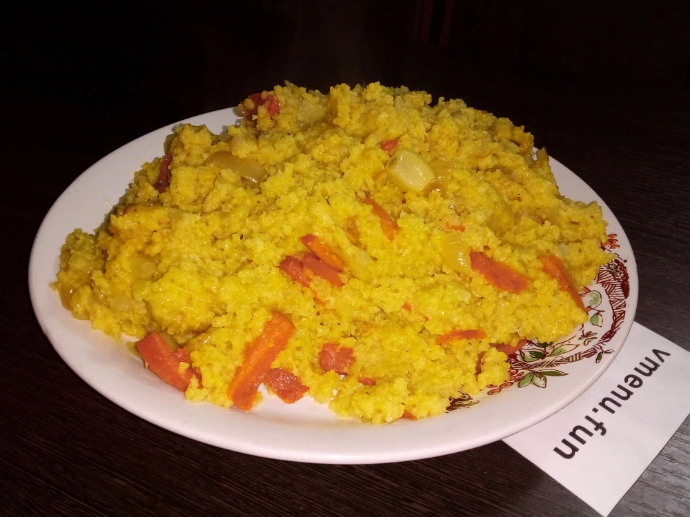 Плов из пшена - пшено тушёное с овощами и специями