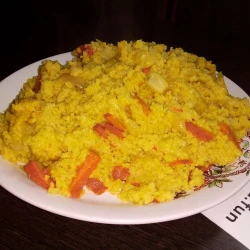 Плов из пшена - пшено тушёное с овощами и специями