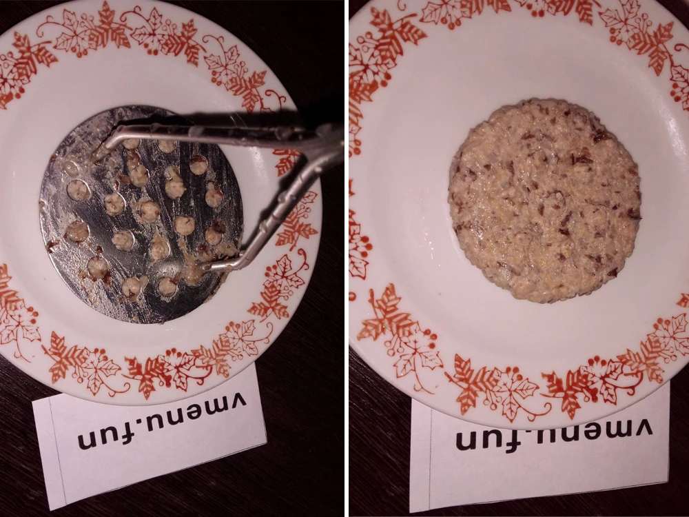Сформовать оладьи