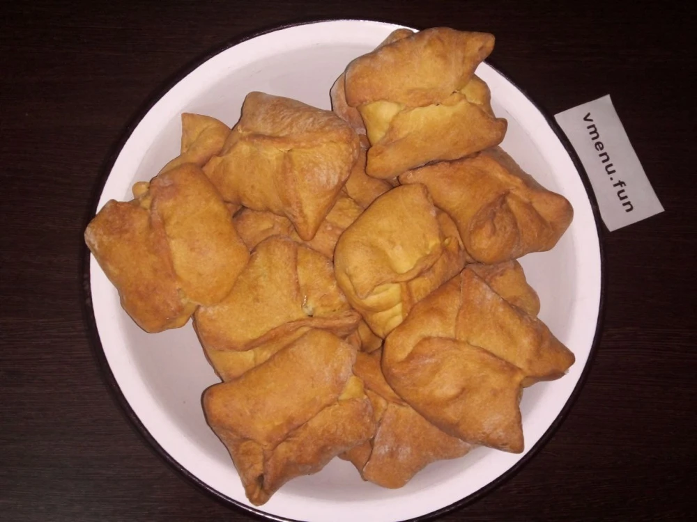 Постные пирожки с рубленым картофелем и бобами в духовке