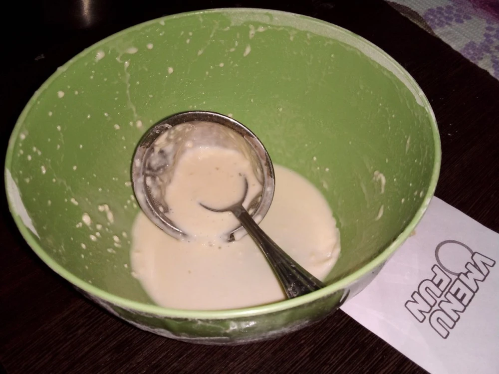 Процедить тесто