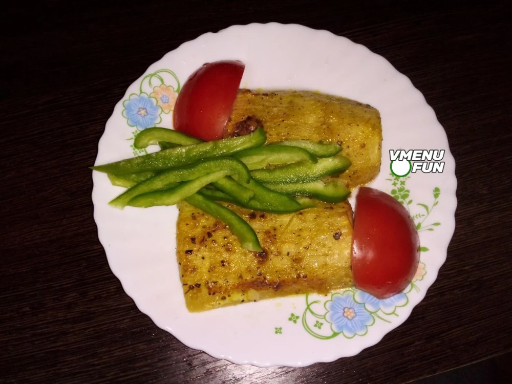 Кабачки крупными кусочками запечённые в духовке с майонезом и специями