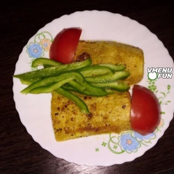 Кабачки крупными кусочками запечённые в духовке