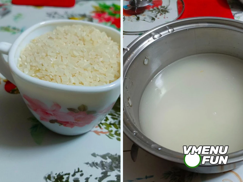 Промыть рис